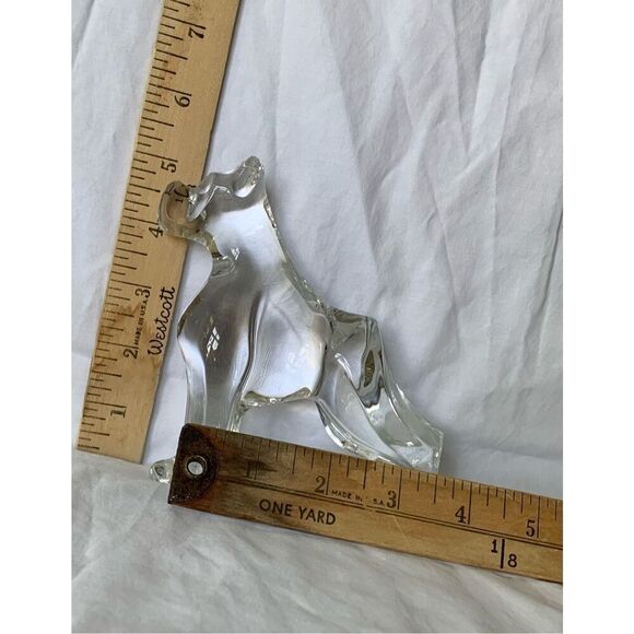 Baccarat Crystal Glass Boxer Dog Figurine CHIPPED EARS - Picture 6 of 8